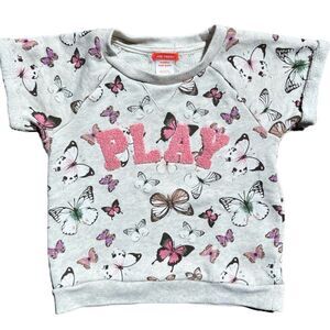 Joe Fresh Girls Short Sleeve Butterfly Tee Shirt Size  5T